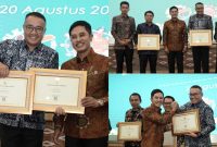 Wali Kota Sungai Penuh menerima Sertifikat Eliminasi Kusta dan Bebas Frambusia dari Kementerian Kesehatan RI, Jakarta, Senin (19/8/2025).
