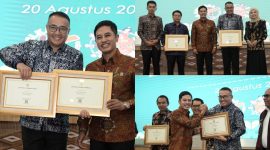 Wali Kota Sungai Penuh menerima Sertifikat Eliminasi Kusta dan Bebas Frambusia dari Kementerian Kesehatan RI, Jakarta, Senin (19/8/2025).
