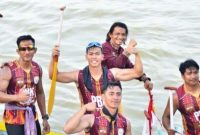 "Pendayung Jambi juara Festival Pacu Jalur 2025."