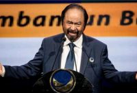 Surya Paloh menyampaikan keputusan Partai NasDem menonaktifkan Ahmad Sahroni dan Nafa Urbach dari DPR.