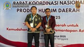 Ketua DPRD Kota Sungai Penuh, Hutri Randa, S.Sos., MM, menghadiri Gala Dinner Rakornas Produk Hukum Daerah se-Indonesia di Kendari, Senin (26/08).

