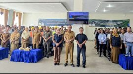 Wakil Bupati Kerinci, H. Murison, membuka pelatihan dan uji sertifikasi tenaga kerja konstruksi (26/8/2025).