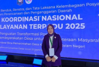 Ketua TP PKK Kabupaten Kerinci, Novra Wenti, menghadiri Rakornas Posyandu 2025 di Jakarta, Senin (22/9/2025).