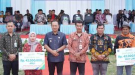 Wakil Bupati Kerinci, H. Murison, menghadiri Bimtek dan Jambore PABPDSI Provinsi Jambi 2025 di Lapangan M 10, Kayu Aro, Kamis (11/9/2025).
