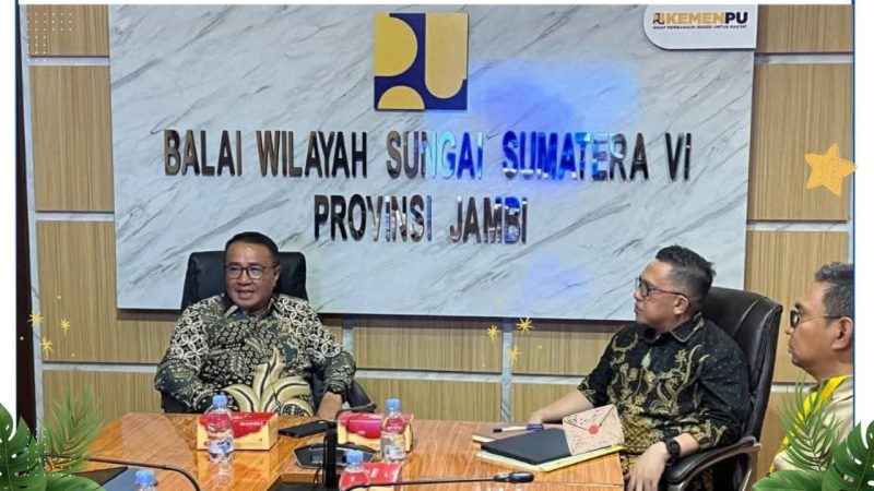 Wako Alfin menemui Kepala BWSS VI untuk membahas normalisasi sungai dan rehabilitasi irigasi.
