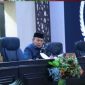 Wakil Ketua DPRD Hardizal memimpin Rapat Paripurna pembahasan Perubahan APBD 2025 di Kota Sungai Penuh.