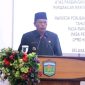 Wawako Sungai Penuh Azhar Hamzah saat menyampaikan jawaban atas pandangan fraksi DPRD dalam rapat paripurna APBD Perubahan 2025.