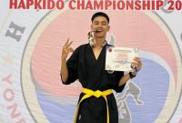 Rajab Hayatullah, siswa SMAN 1 Solok Selatan yang berhasil mewakili Sumatera Barat dalam Kejurnas Hapkido 2025.