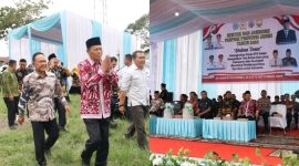 Wawako Sungai Penuh Azhar Hamzah menghadiri pembukaan Bimtek dan Jambore BPD/BA BPDSI se-Provinsi Jambi di Lapangan M 10 Kayu Aro, Kerinci.