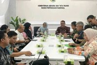 Walikota Alfin saat kunjungan kerja ke Kementerian ATR/BPN untuk pengembangan Sungai Penuh.