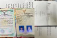 Bukti sah nikah dan surat perjanjian dengan mantan suami ( Foto Inbrita)