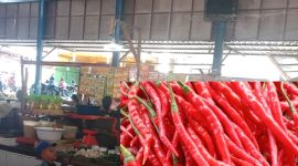 Pasar Tanjung Bajure, Sungai Penuh, Jumat (19/9/2025).