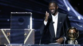 Ousmane Dembele meraih Ballon d'Or 2025 (Foto: REUTERS/Benoit Tessier)