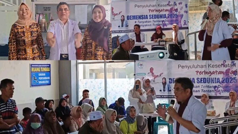 RSUD MH Athalib menggelar penyuluhan kesehatan dalam rangka Hari Demensia Sedunia 2025.