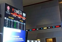 Papan IHSG menunjukkan penguatan indeks di awal perdagangan hari ini.