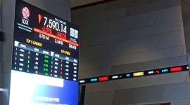 Papan IHSG menunjukkan penguatan indeks di awal perdagangan hari ini.