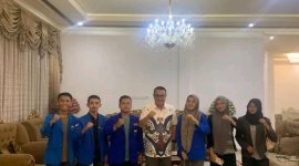 Wako Alfin menerima kunjungan PC PMII Kerinci-Sungai Penuh untuk membahas arah pembangunan kota, Minggu malam (28/8)