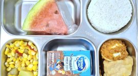 Menu makan bergizi gratis (MBG) yang disaluran Satuan Pelayanan Pemenuhan Gizi di Kecamatan Rundeng, Kota Subulussalam, Rabu (14/5/2025). (Foto : Ketua SPPG).