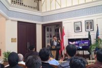 Dubes Pakistan untuk Indonesia Zahid Hafeez Chaudhri menyampaikan pandangan tentang peran Indonesia dalam penyelesaian sengketa Jammu dan Kashmir, Senin (27/10/2025).