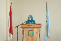 Ketua TP PKK Kabupaten Kerinci, Novra Wenti Monadi, SE, membuka Sosialisasi Program Kerja dan Peningkatan Kapasitas Pengurus TP PKK Kecamatan