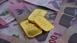 Ilustrasi emas batangan. (Foto: Pexels/Robert Lens)