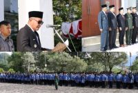 Walikota Sungai Penuh Alfin memimpin upacara Hari Kesaktian Pancasila 2025 di halaman kantor Walikota.
