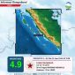 Gempa tektonik M4,9 dirasakan di Mukomuko, Bengkulu.
