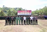 Pembukaan TMMD ke-126 di Desa Sungai Jernih sukses, dihadiri Pemkot Sungai Penuh dan Kodim 0417/Kerinci untuk memulai pembangunan desa.