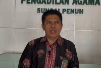 Panitera Pengadilan Agama Sungai Penuh memberikan keterangan terkait peningkatan jumlah perkara, khususnya kasus perceraian, selama tahun 2025.
