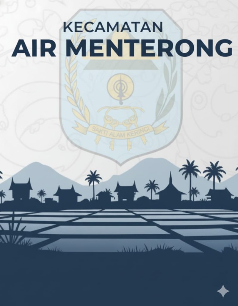 Desain ilustrasi identitas Kecamatan Air Menterong, 