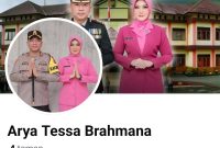 Tampilan akun Facebook palsu yang mencatut nama Kapolres Kerinci, AKBP Arya Tesa Brahmana, S.I.K. Akun tersebut mengklaim sebagai “Akun Resmi Kapolres Kota Jambi” dan telah dinyatakan tidak benar oleh Humas Polres Kerinci.
