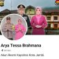 Tampilan akun Facebook palsu yang mencatut nama Kapolres Kerinci, AKBP Arya Tesa Brahmana, S.I.K. Akun tersebut mengklaim sebagai “Akun Resmi Kapolres Kota Jambi” dan telah dinyatakan tidak benar oleh Humas Polres Kerinci.