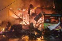 Foto: Rumah di Pademangan, Jakarta Utara (Jakut) hangus dilanda kebakaran. Empat orang tewas dalam kejadian tersebut. (dok Damkar Jakut)