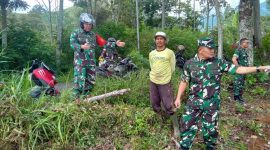 Dansatgas TMMD ke-126 Kodim 0417/Kerinci Letkol Inf Eko Budiarto meninjau lahan ketahanan pangan di Desa Sungai Jernih, Kecamatan Pondok Tinggi, Kota Sungai Penuh, Rabu (15/10/2025).

