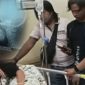Korban tertancap kunci di tengkorak kepala kepala terbaring di RS (Foto: Istimewa)