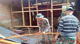Satgas TMMD ke-126 Kodim 0417/Kerinci percepat pembangunan rumah warga di Desa Sungai Jernih.