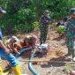Satgas TMMD ke-126 Kodim 0417/Kerinci melakukan pengeboran sumur ketiga di Desa Sungai Jernih, Kecamatan Pondok Tinggi, Kota Sungai Penuh, Rabu (22/10/2025).