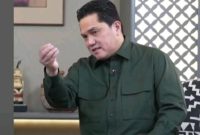 Menpora Erick Thohir saat memberikan pernyataan melalui akun Instagram resminya terkait sanksi IOC terhadap Indonesia.