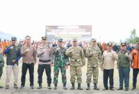 Bupati Monadi bersama Forkopimda mengikuti Apel Kesiapsiagaan Bencana Hidrometeorologi 2025 yang digelar Pemkab Kerinci di Bukit Tengah, Siulak.