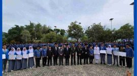 Wako Alfin mengajak pemuda dan pemudi bersatu serta berkontribusi bagi kemajuan Kota Sungai Penuh saat upacara Hari Sumpah Pemuda ke-97.
Foto: Humas Pemkot Sungai Penuh
