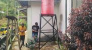 Satgas TMMD ke-126 Kodim 0417 Kerinci pasang tedmon air bersih di Desa Sungai Jernih
