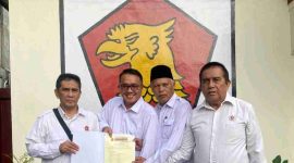 Wali Kota Sungai Penuh Alfin bersama pengurus DPC Partai Gerindra Kota Sungai Penuh. ( Foto Gerindra Sungai penuh)