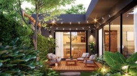 Perabot berbahan kayu plastik dan aluminium tetap awet meski sering terkena hujan dan panas.