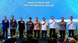 Menteri Kebudayaan RI Fadli Zon menandatangani nota kesepahaman bersama sejumlah kementerian dan lembaga di Jakarta, Selasa (21/10/2025).