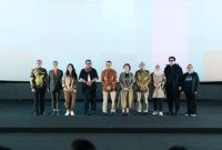 Menteri Kebudayaan Fadli Zon bersama Wakil Gubernur DKI Jakarta Rano Karno saat penutupan Jakarta Film Week 2025 di Jakarta.