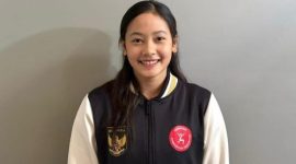 Atlet senam putri Indonesia, Salsabilla Hadi Pamungkas, tengah berlatih memantapkan teknik menjelang Kejuaraan Dunia Senam 2025 yang akan digelar di Indonesia Arena, GBK, Jakarta.