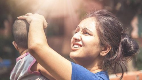 Ilustrasi Cuaca Terik