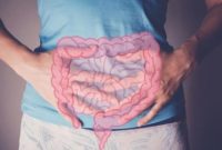 Ilustrasi anatomi usus besar manusia.