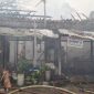 kebakaran rumah kontrakan hingga lapak barang bekas di kawasan pengadegan timur pancoran jakarta selatan jaksel telah dipadamkan