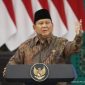 Presiden Prabowo Subianto saat memberikan arahan pada sidang kabinet paripurna di Istana Negara, Jakarta, Senin (20/10/2025).